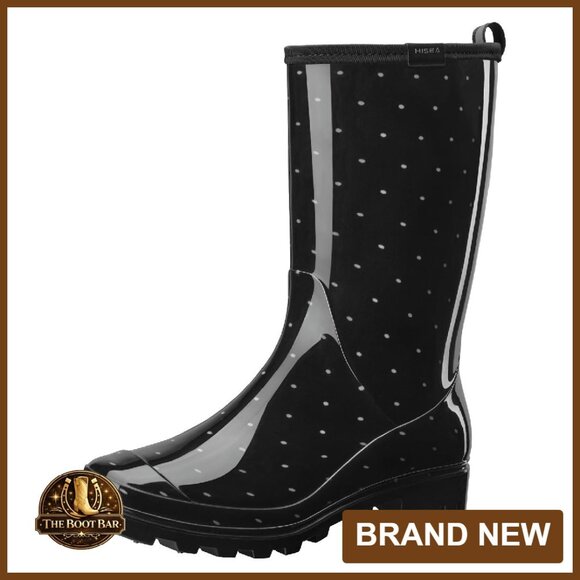 Shoes - Waterproof Mid Calf Rain Boots Women's Garden Shoes Slip Resistant